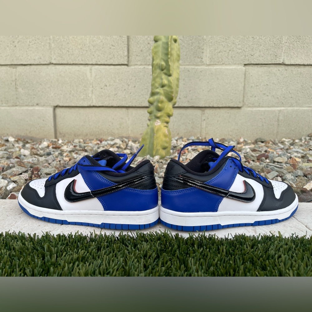 Nike Dunk Low SE Kids Black and Blue Sneakers Kids size 5.5